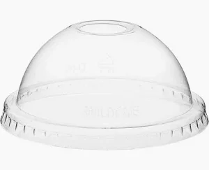Lid Dome W/Hole Fits Clear Cup 12-24oz (50ct) KARAT ADL626